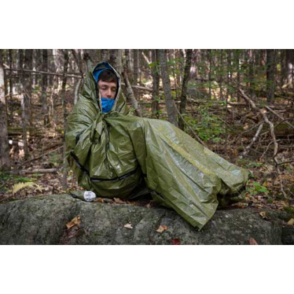 ARB SOL EMERGENCY BIVVY W/ TENDER CORD & E WHISTLE ODGRN