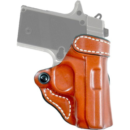 DESANTIS CRISS-CROSS HOLSTER OWB RH LEATHER SIG P238 TAN