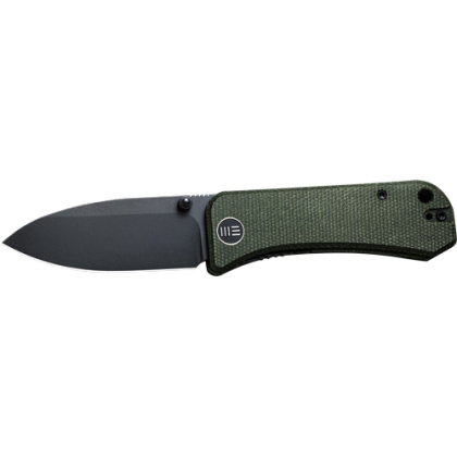 WE KNIFE BANTER 2.9" GREEN MICARTA/BLACK STNWASH S35VN!