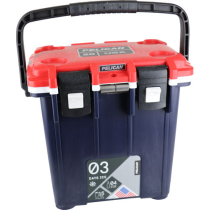 PELICAN COOLERS IM 20 QUART ELITE RED/WHITE/BLUE-BODY BLU!