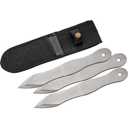 SZCO RITE EDGE 10" THROWING KNIFE 3PC SET W/SHEATH