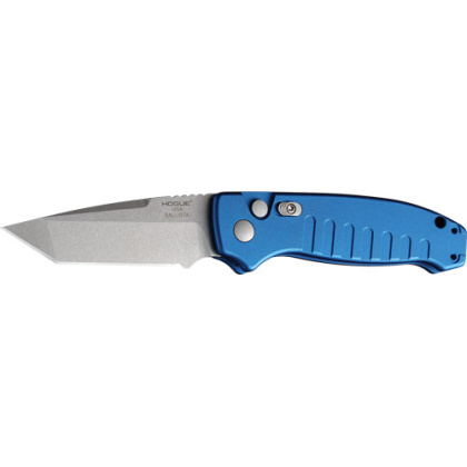 HOGUE BALLISTA-I BUTTON LOCK AUTO TANTO BLADE MATTE BLUE