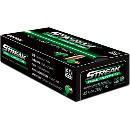 AMMO INC 45 ACP 230GR TMC GREEN STREAK 5ORD 20BX/CS