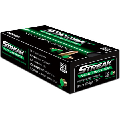 AMMO INC 9MM LUGER 124GR TMC GREEN STREAK 50RD 20BX/CS