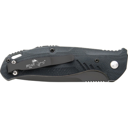 BEAR OPS BOLD ACTION PUSH BTTN AUTO 3" BLACK/BLACK