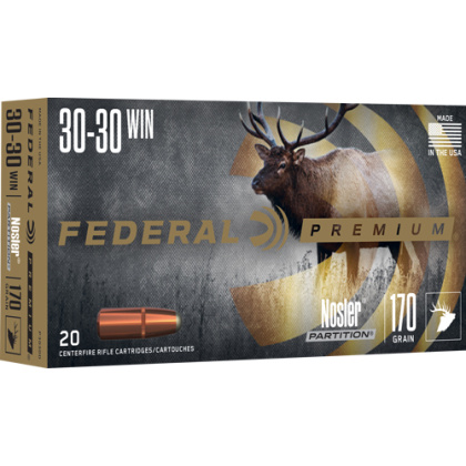 FEDERAL PREMIUM 30-30 WIN 170GR PARTITION 20RD 10BX/CS <