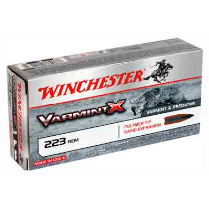WINCHESTER VARMINT-X 223 REM 40GR POLY TIPPED 20RD 10BX/CS
