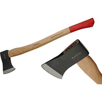 SZCO RITE EDGE 28" HICKORY CAMP AX 5" BLADE W/RED GRIP