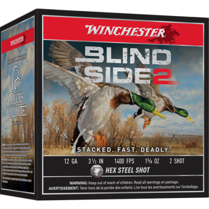 WINCHESTER BLIND SIDE 2 12GA 3.5" 1-5/8OZ #2 25RD 10BX/CS