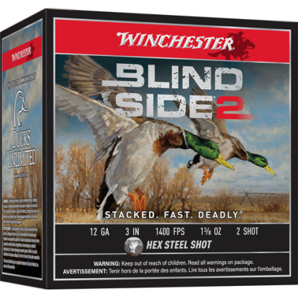 WINCHESTER BLIND SIDE 2 12GA 3" 1-3/8OZ #2 25RD 10BX/CS