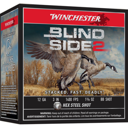 WINCHESTER BLIND SIDE 2 12GA 3" 1-3/8OZ #BB 25RD 10BX/CS