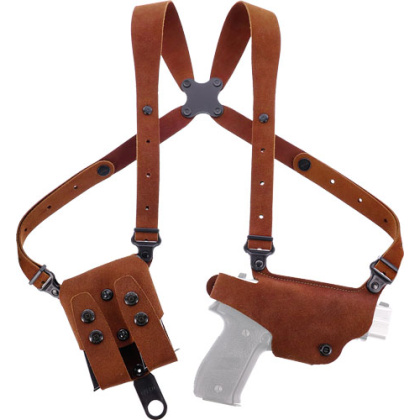 GALCO CLASSIC LITE 2 SHLDR HOL RH LEATHER M&P SHLD 9/40 NAT<