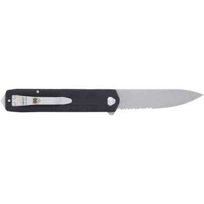 COBRATEC KUZIO FOLDER 3.12" BLACK SERRATED G10 D2 BLADE