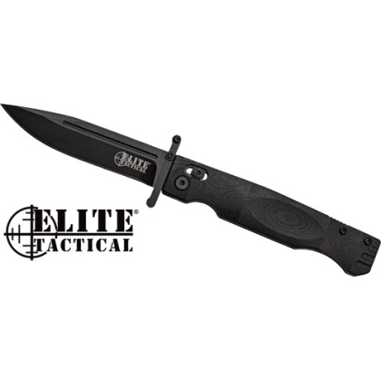 MC ELITE TACTICAL GUARDSMAN 3.75" CLIP PNT FLDR BLK/BLK