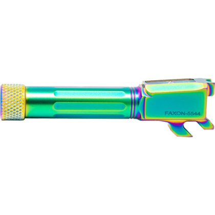 FAXON S&W M&P SHIELD 9MM FLUTED THREADED CHAMELEON PVD