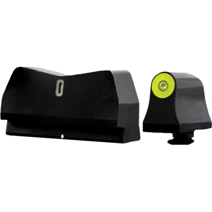 XS DXT2 BIG DOT TRITIUM YELLOW FOR GLOCK 17-38 SUPP HGHT SET