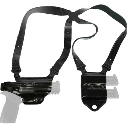 GALCO MIAMI II SHOULDER SYSTEM RH LEATHER M&P SHLD 9/40 BLK<