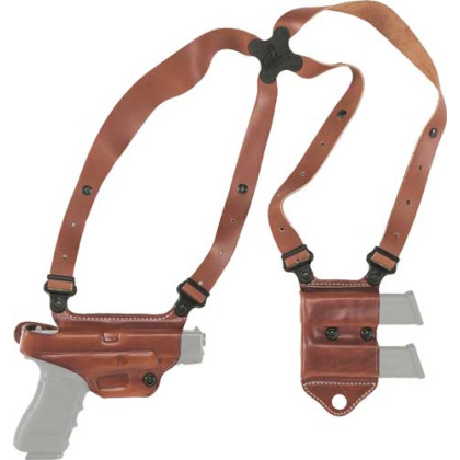 GALCO MIAMI II SHOULDER SYSTEM RH LEATHER SIG P320F 9/40 TAN<