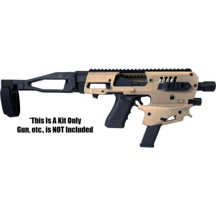 CAA MCK MICRO CONVERSN KIT GEN 2 FOR GLOCK 9/40 BRACE TAN