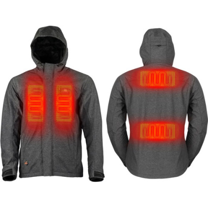 MOBILE WARMING MEN'S ADVENTURE JACKET HEATHER GRAY LARGE