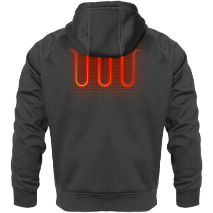 MOBILE WARMING MEN'S PHASE 2.0 HOODIE DARK GRAY LARGE