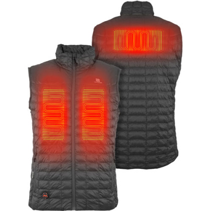 MOBILE WARMING MEN'S BK CNTRY HEATED VEST BLACK LARGE
