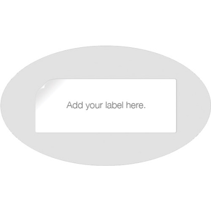 GSS BLANK PLASTIC OVAL TAGSFOR DISPLAYING GUN INFO 50-PACK!