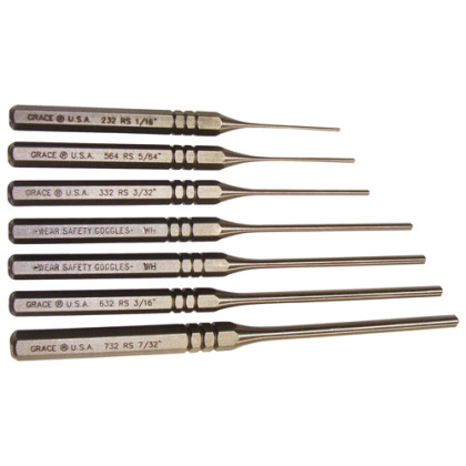 GRACE USA PUNCH SET ROLL PIN PUNCH SET OF 7 STEEL