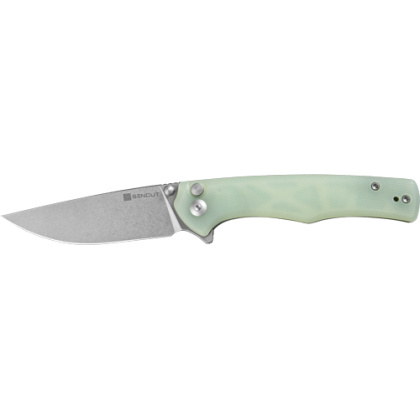 SENCUT KNIFE CROWLEY 3.48" NATURAL G10/STONEWASHED D2!