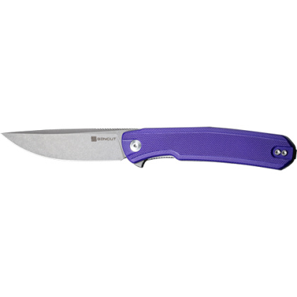 SENCUT KNIFE SCITUS 3.47" PURPLE G10/GRAY STONEWASH D2!