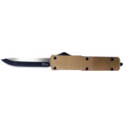 TEMPLAR KNIFE SMALL OTF ALUM ANOD BRONZE 2.75" D2 BLK DROP