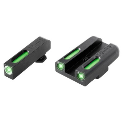TRUGLO SIGHT SET FOR GLOCK 42/43 FX TRITIUM/FIBER OPT GRN