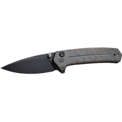 WE KNIFE CULEX 2.9" TIGER STRP FLAMED TITANIUM/BLK STNWASH!