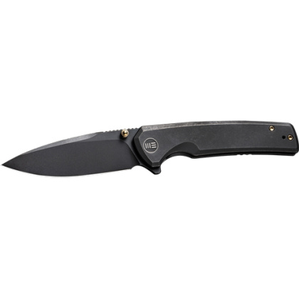 WE KNIFE SUBJUGATOR 3.48" BLACK TITANIUM/BLACK STNWSH!