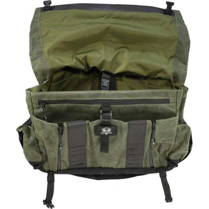 GREY GHOST GEAR WANDERER BAG 2.0 WAXED CANVAS OLIVE DRAB