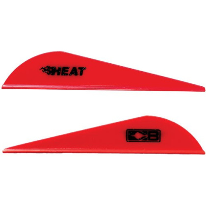 BOHNING HEAT VANE 2.5" SOLID RED 36PK!