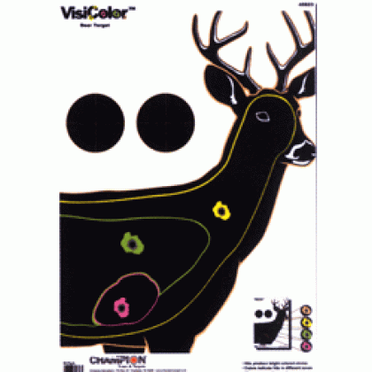 CHAMPION VISICOLOR TARGET DEER 13"X18" 10-PACK<