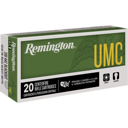 REMINGTON UMC 300 AAC 150GR FMJ 20RD 10BX/CS !