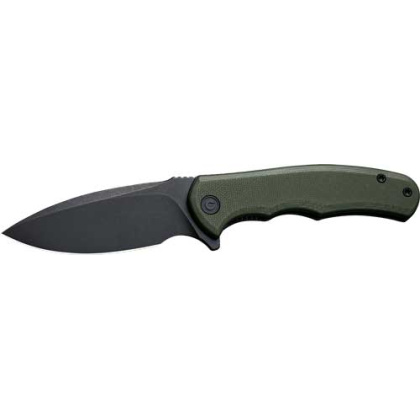 CIVIVI KNIFE MINI PRAXIS 2.98" OD GREEN G10/BLACK STNWSH D2