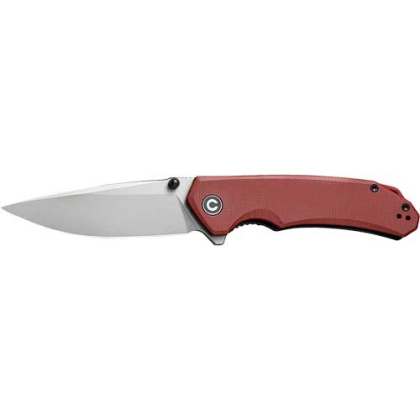 CIVIVI KNIFE BRAZEN 3.46" BURGUNDY G10/STONEWASHED<