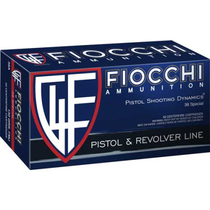 FIOCCHI 38 SPECIAL 148GR JHP 50RD 20BX/CS <