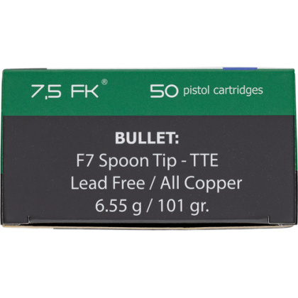 FK BRNO 7.5 FK AMMO 101GR SPOON TIP 50RD 12BX CASE<