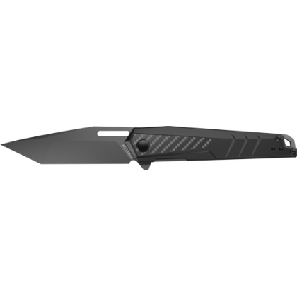 REAL AVID RAV-6 KNIFE ASSISTED TANTO 3.4" BLADE BLACK ALUM.