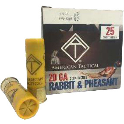 ATI GAME LOAD 20GA 2.75" 1OZ #8 250RD CASE LOT*