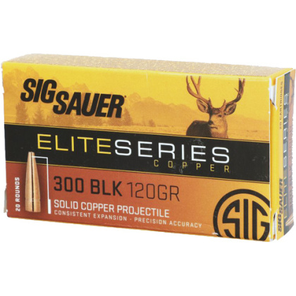 SIG AMMO 300 AAC 120GR OPEN TIP MATCH 20RD 10BX/CS<