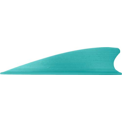 TAC VANES MATRIX 2.25" SHIELD CUT TURQUOISE 36 PACK