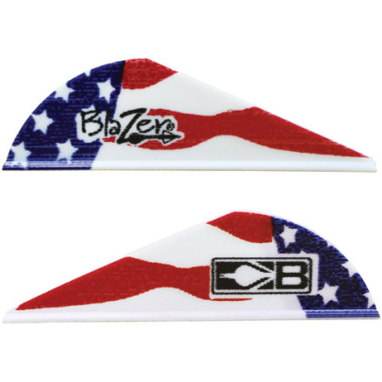 BOHNING BLAZER VANES TRUE COLOR 2" AMERICAN FLAG 100PK