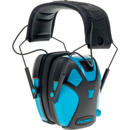 CALDWELL E-MAX PRO YOUTH ELECTRONIC EARMUFF NEON BLUE!