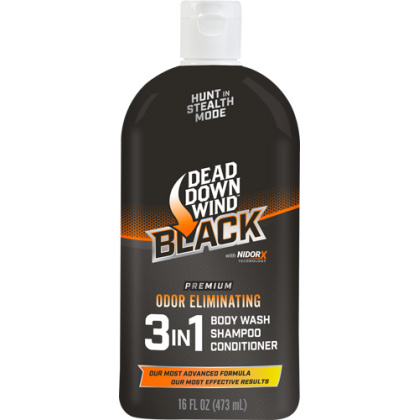 DDW BLACK PREMIUM 3-IN-1 BODY WASH/SHAMPOO/CONDITIONER 16OZ