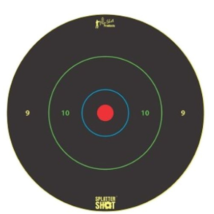 SPLATTER SHOT TARGET 12" BULLSEYE MULTI-COLOR 5PK